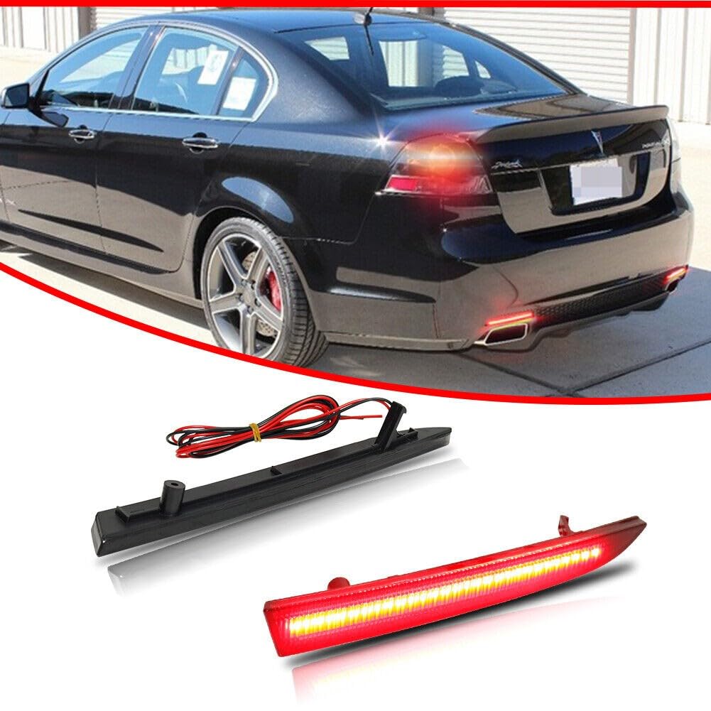 Amazon.com: Hymavine Smoked Lens Bumper Reflector Tail Lights 16  