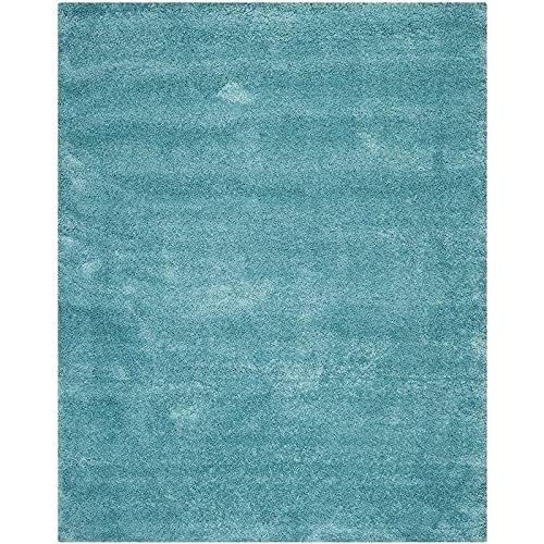Image of RUG ERA Shaggy Carpet for Living Room 8X11 FEET Fluffy Rug for Bedroom Floor Modern Non-Slip Floor Mat & Galicha for Home Decor | Cozy Area Carpet (Sky Blue)