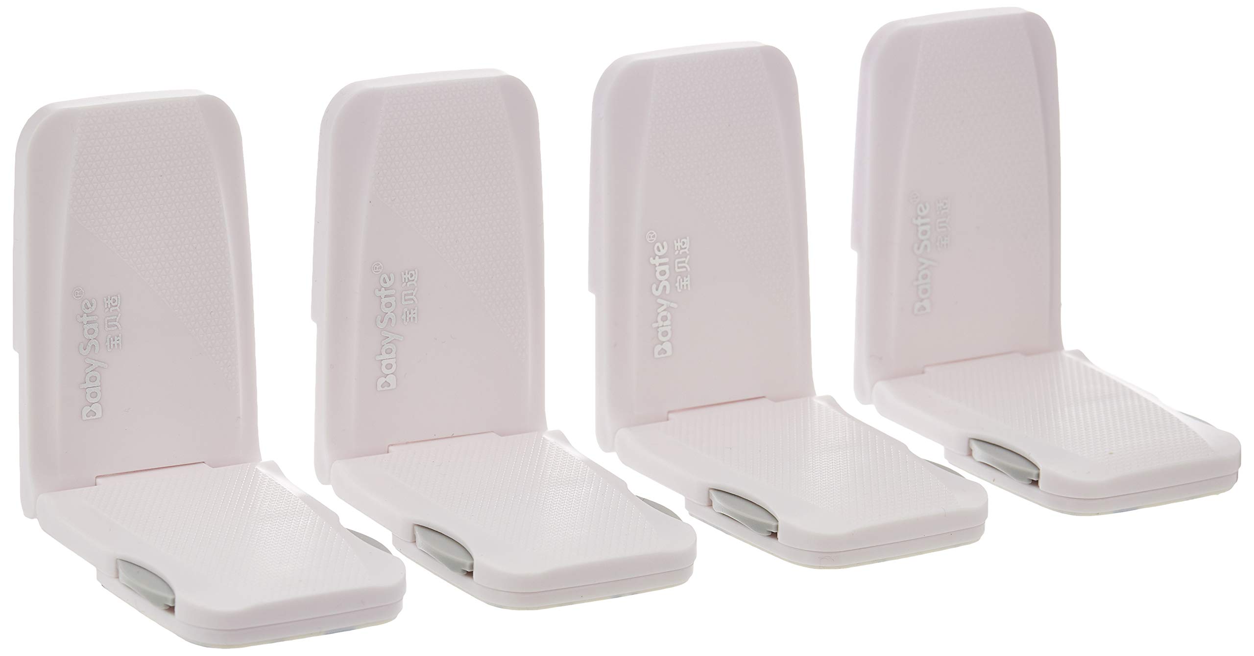 Babysafe Multipurpose 90° Cabinet Lock - Grey - Set Of 4, Grey, Set Of 1