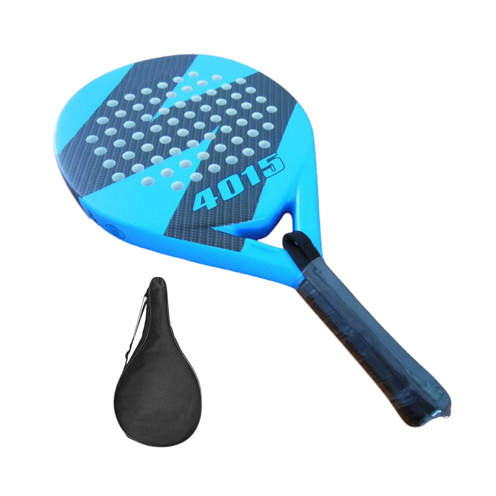 Beachs Pagaie de tennis | Raquette souple légère en EVA - Pagaie pop résistante aux chocs en fibre de carbone - Raquette de tennis de plage douce et robuste pour les loisirs, les jeux en plein air