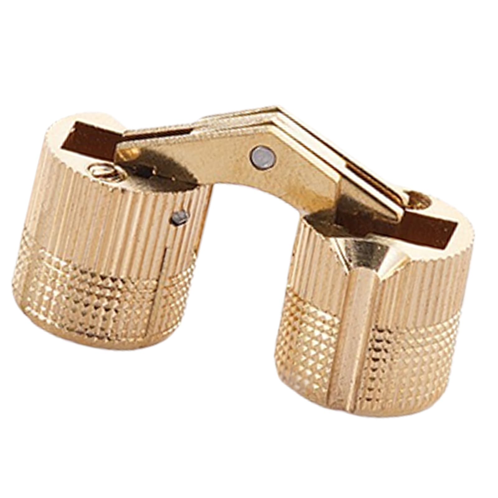 Shyyoulqe Multicolor 2Pcs Brass Furniture Hinges Cylindrical Concealed Hinge Small Box Hinge Door Hardware 180 Degree Opening Angles Cylindrical Concealed Furniture Hinges