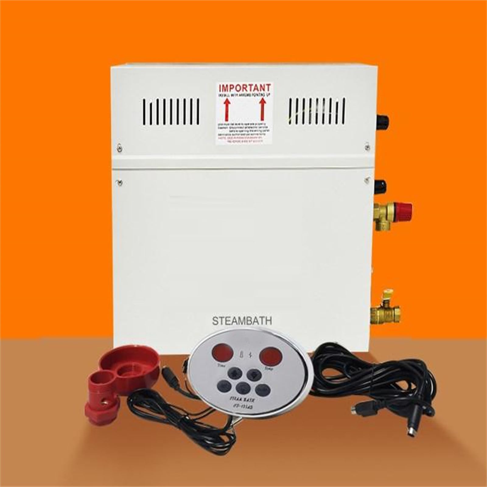 Doccia a vapore, stufa per sauna, macchina per sauna da bagno, generatore di vapore, per spa ad alta efficienza di riscaldamento, controllo intelligente di tempo e temperatura,6KW