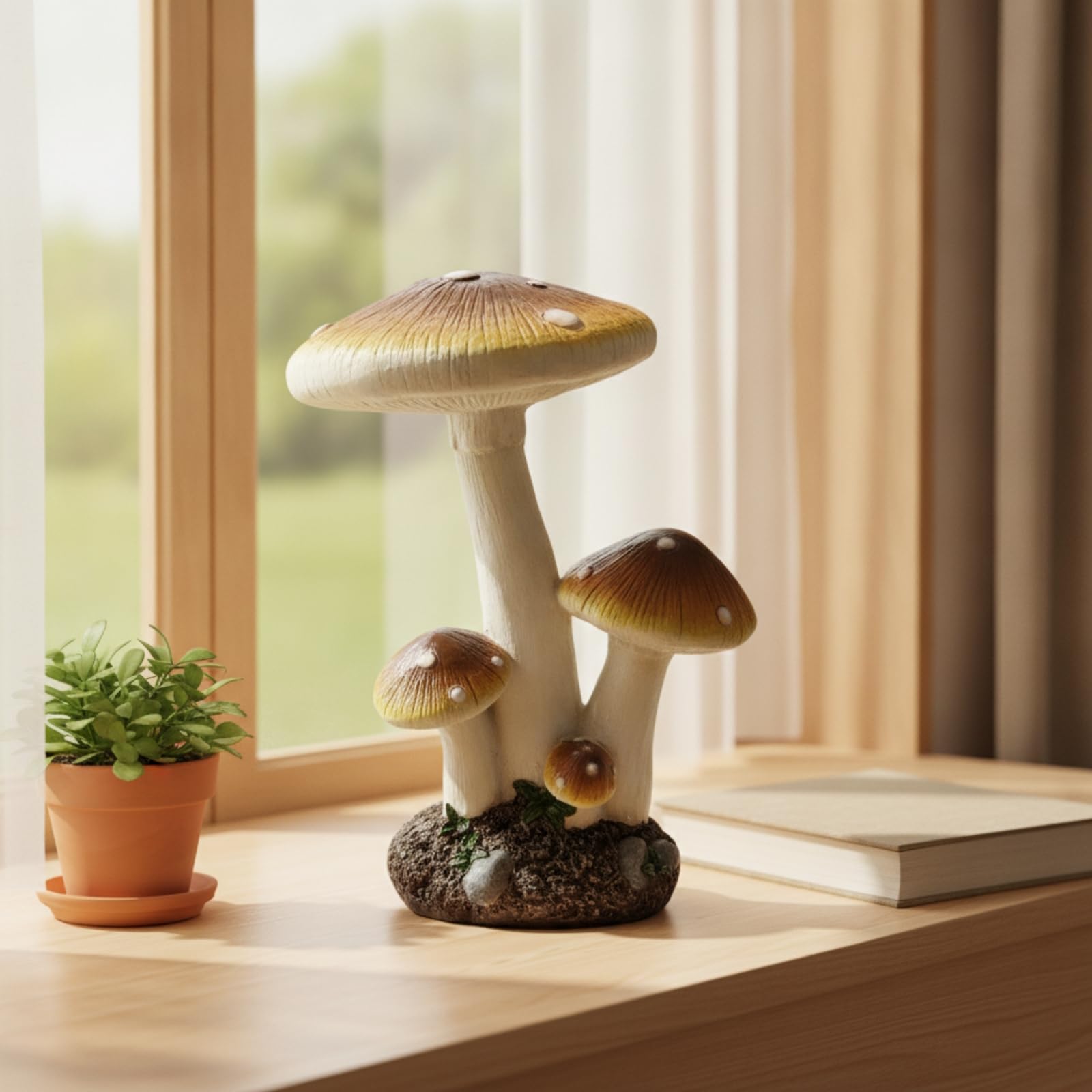 Pilz märchenhaft Pilzfigur Outdoor Pilzfigur für Gartenliebhaber, Hobbygärtner, 60 cm