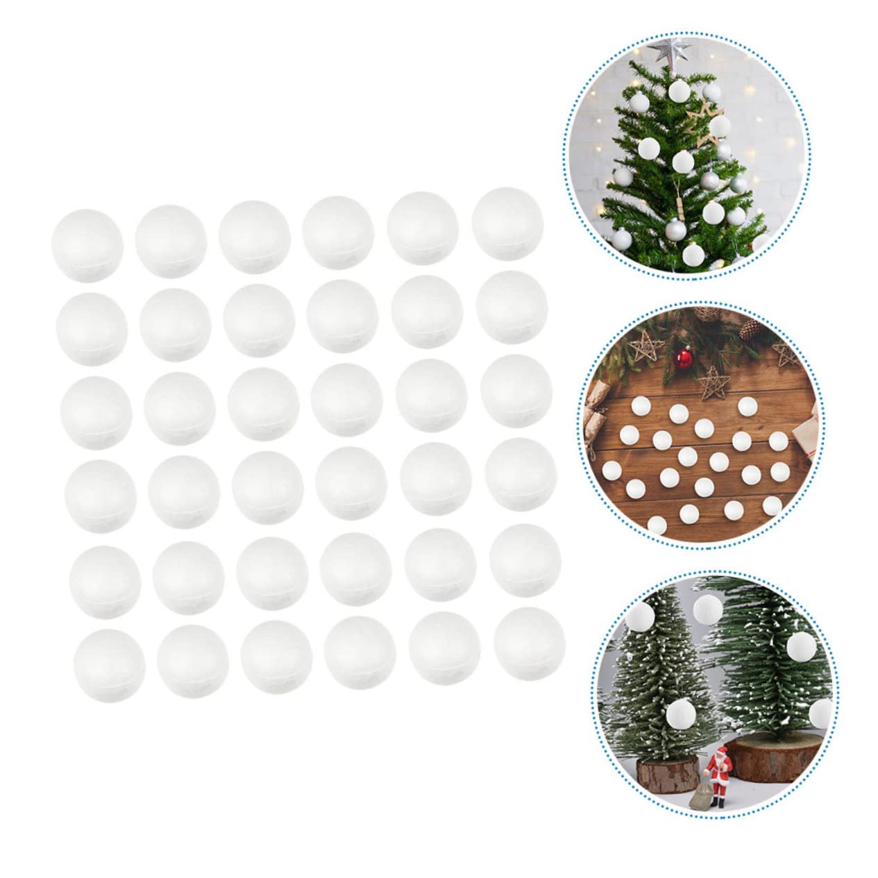 Lurrose Boules De Mousse Artisanales Creuses Demi-Boules Rondes En Polystyrène Pour Projet Artisanal De Bricolage À L'école Et À La Maison 10Cm 6 Pièces