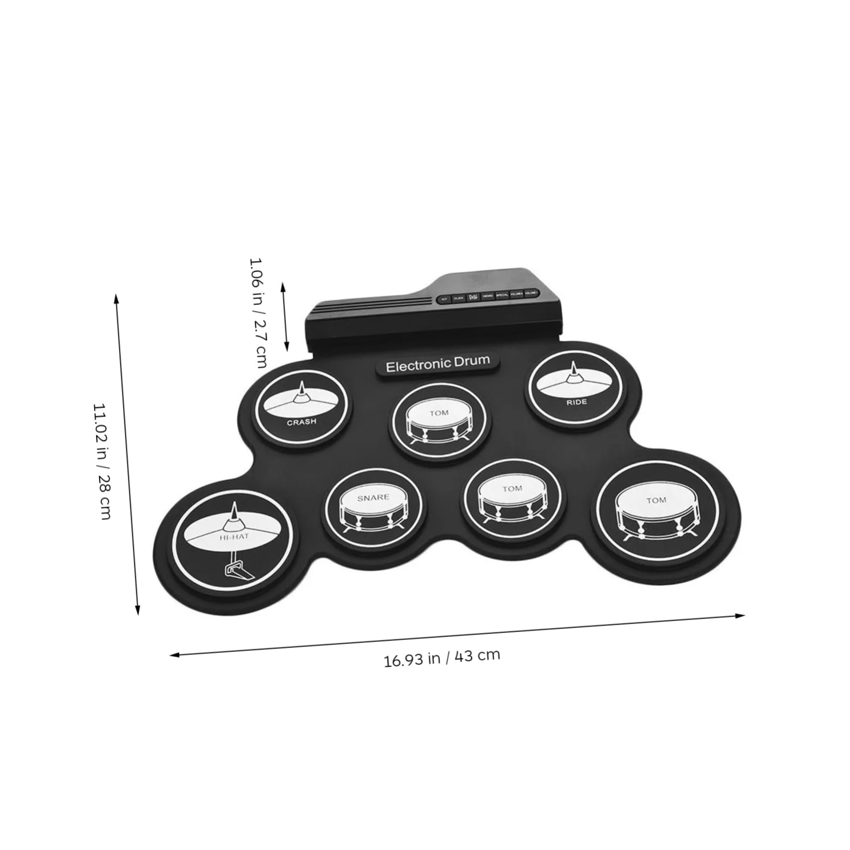 Levemolo Portable Drum Pad Practice Kit Electronic Drum Kit for Boys and Girls for Beginners