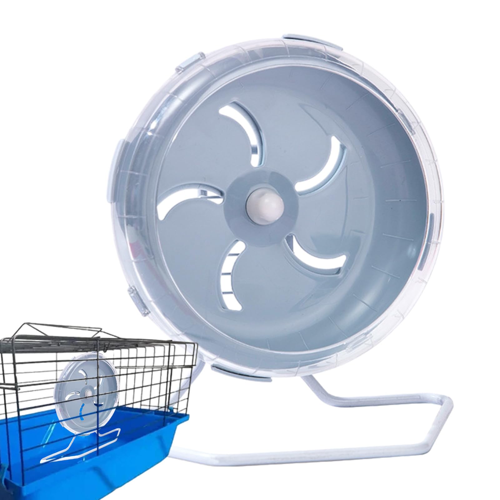 Teksome Ruedas de Ejercicio para Animales pequeños,Rueda silenciosa para hámster | Ruedas de Ejercicio silenciosas para hámster - Rueda de Chinchilla, Juguetes para hámster u Otros Animales pequeños,