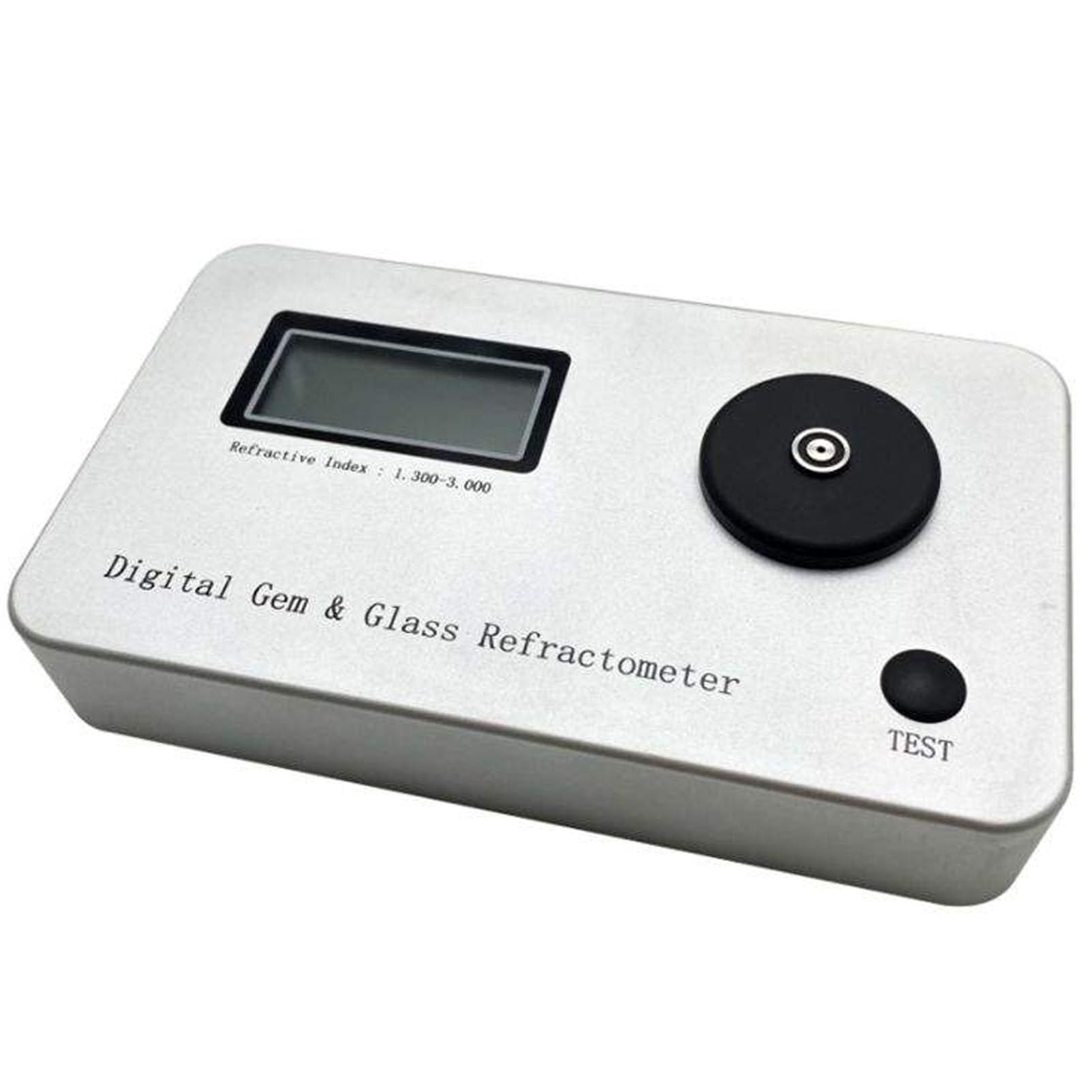 Réfractomètre portable pour gemmes - Testeur d'authenticité de bijoux avec gamme RI de précision 1.300-3.000 et 0.001 - Écran LCD pour test de diamant et de pierres précieuses