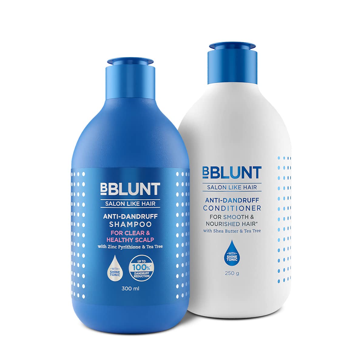 BBLUNT Anti-Dandruff Combo For a Clear & Healthy Scalp (300 ml + 250 g)