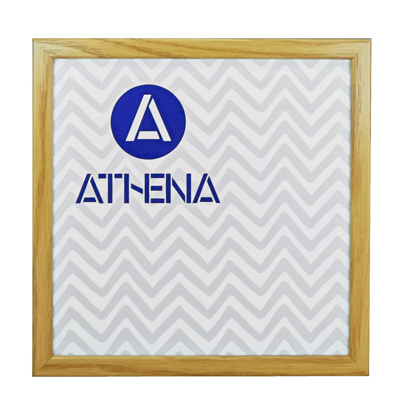 Vivarti Oak Athena Thin Finish Picture Photo Frame (60 X 60 Cm) Portrait Or Landscape Photo Frame With Clear Styrene Sheet & Wall Mounted Hook For Photos, Pictures, Posters, Decor, Certificate Frame