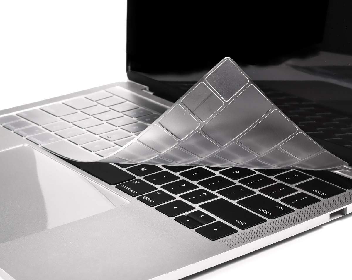for MacBook Pro Touch Bar Keyboard Cover, CaseBuy Ultra Thin Clear Keyboard Skin for 2019-2016 Release MacBook Pro with TouchBar 13 Inch A2159 A1706 A1989 or 15 Inch A1707 A1990 Protective Skin