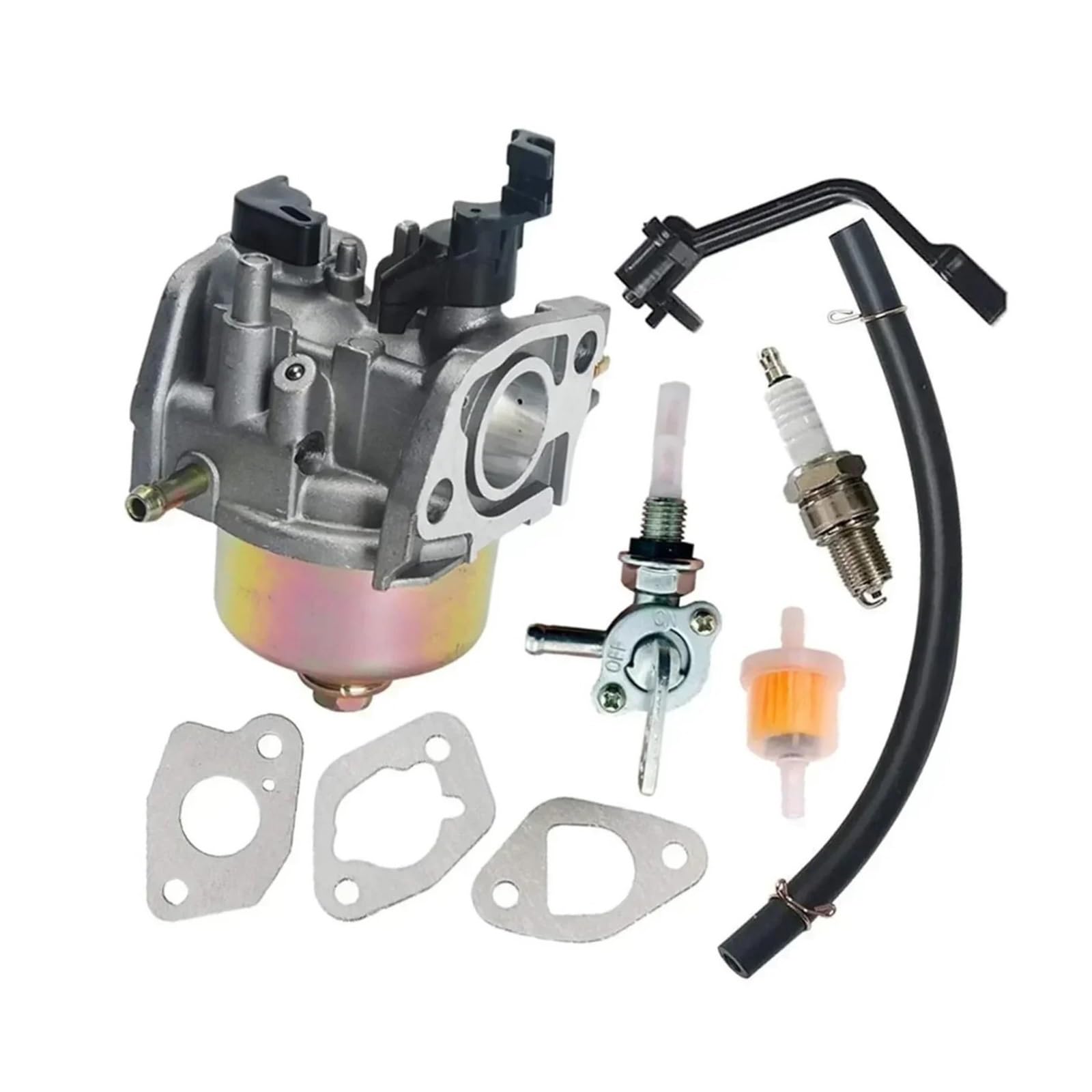Carburateur 163CC 196CC avec kit vanne et bougie pour réguler le moteur