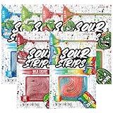 Sour Strips Sour Candy Belts, Resealeble Candy Bag, 3.4 Ounce (Pack of 6)