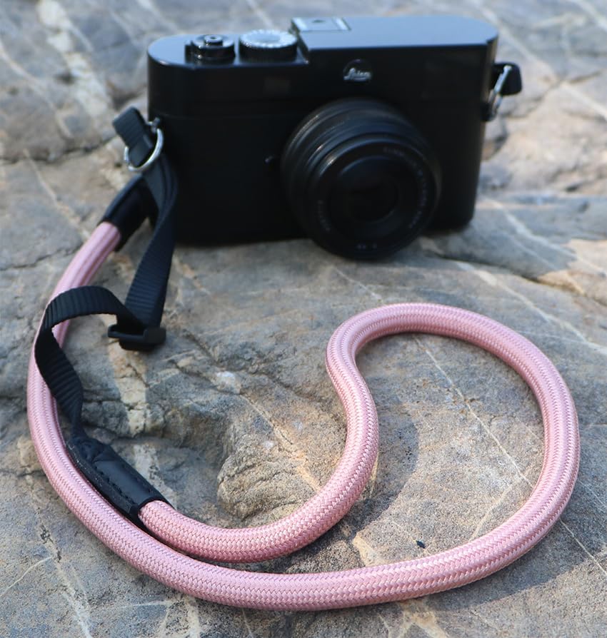 Quick Release Camera Neck Strap Shoulder Strap Belt for Mirrorless Digital Cameras Climbing Rope with Quick Release QD Loops Connector with O-Ring Adjustable Length 30-53inch Pink - Image 3