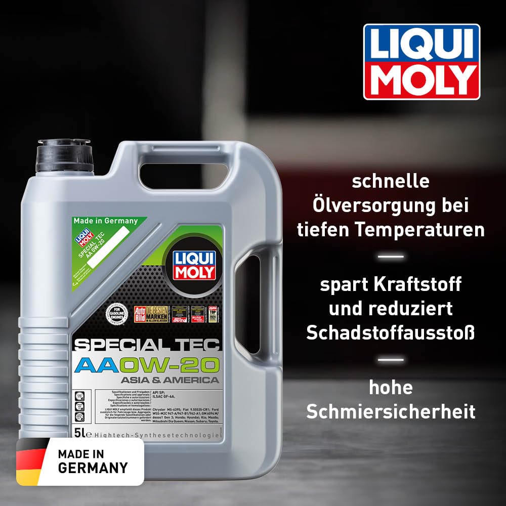 Liqui Moly Special Tec AA 0W-20 | 5 L | Synthesetechnologie Motoröl | Art.-Nr.: 9734