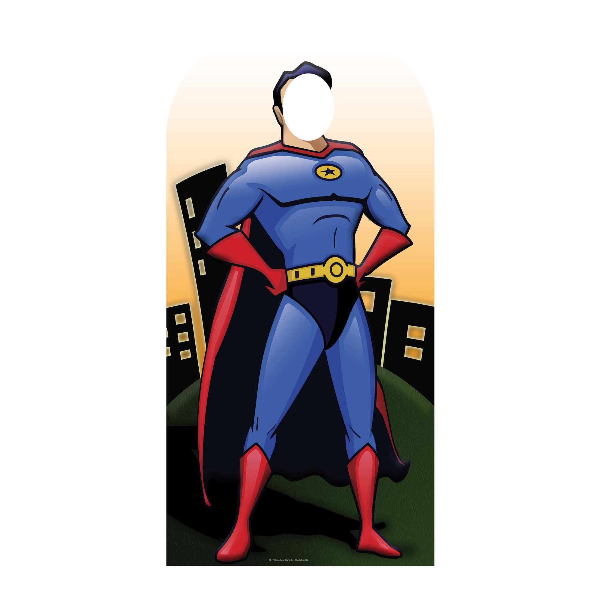 Star Cutouts Cut Out of Superhero Stand- in