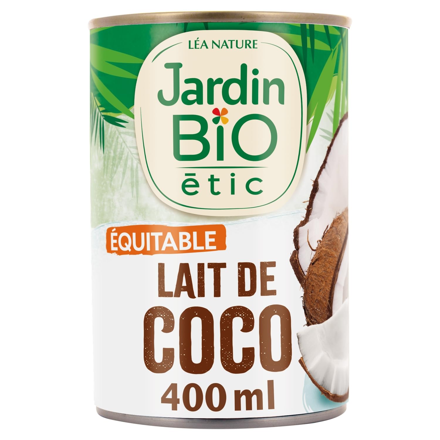 Lait de coco Bio JARDIN BIO ETIC - la boîte de 400mL Lot De 4 - Par Lot