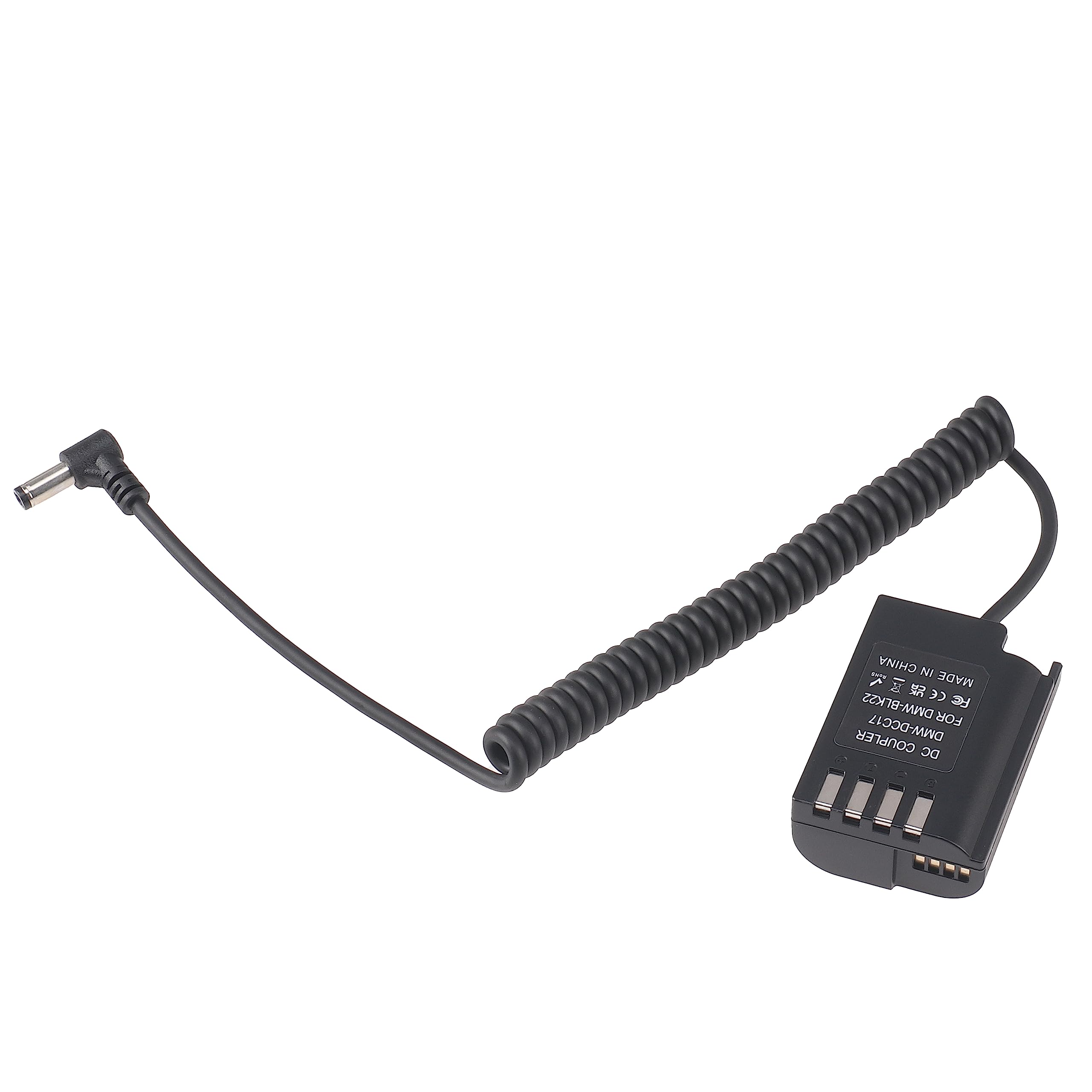 Hersmay Adattatore di rete su DMW-BLK22 per fotocamere digitali Panasonic Lumix GH6, GH5 II, DC-S5, S5II, S5IIX (adattatore DC)
