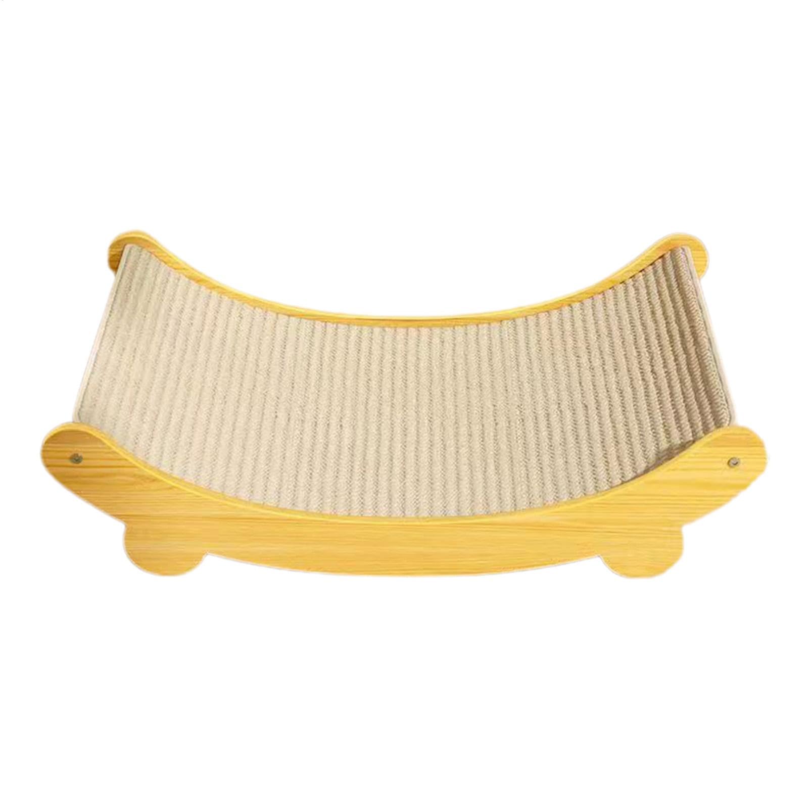 Cat Hammock Chair - Cat Scratching Pad | Wear Resistant Sisal Scratcher | Sisal Seat Bed | Curved Shape Scratching Board | Lounging Raised Pet For Small Medium Kitty And Pets