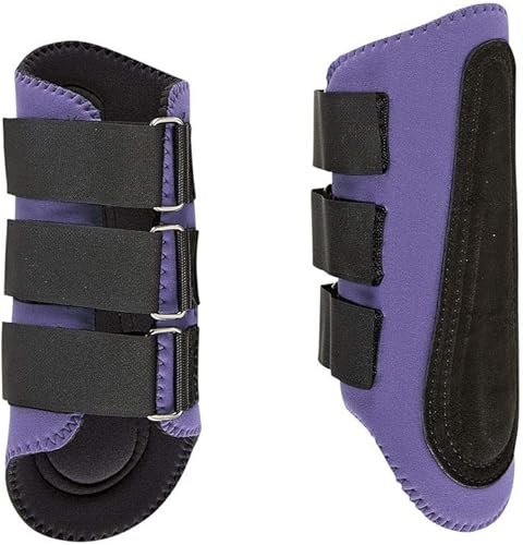 Dover Saddlery Botas de galope multiusos, talla M, color morado