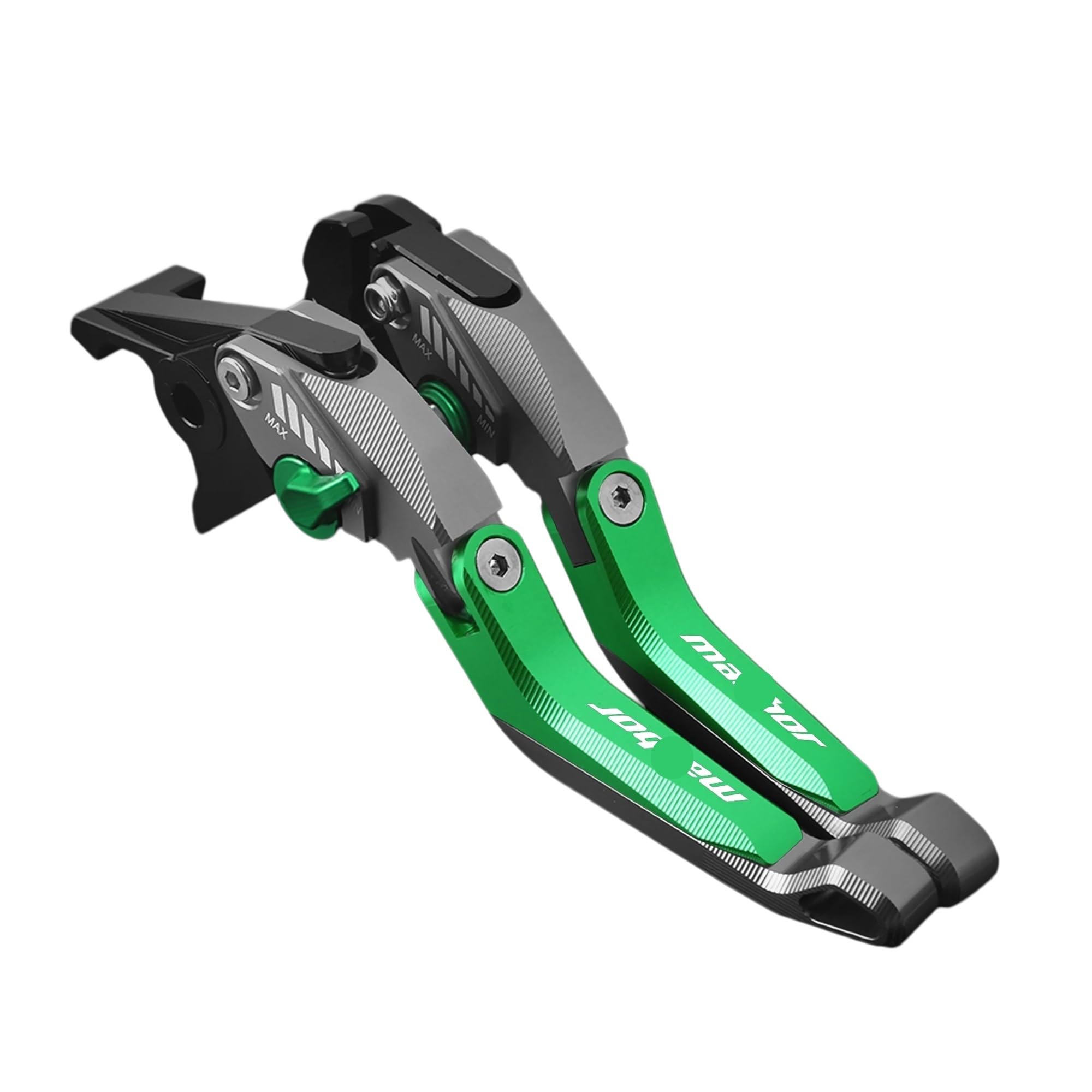 Motorcycle Brake Clutch Levers For Macbor Montana XR5 Excelle 500X 2019-2022 Motorcycle CNC 5D Aluminum Adjustable Folding Handle Clutch Lever Brake(GREEN)