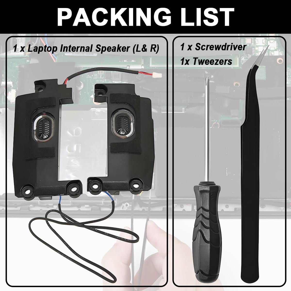 Altoparlante Interno per Laptop per Lenovo Thinkpad T460S 20F9 20FA T470S 20HF 20HG, Altoparlanti integrati Sinistro e Destro PK23000N2Y0 PK23000N2N0 00JT988 Audio HiFi