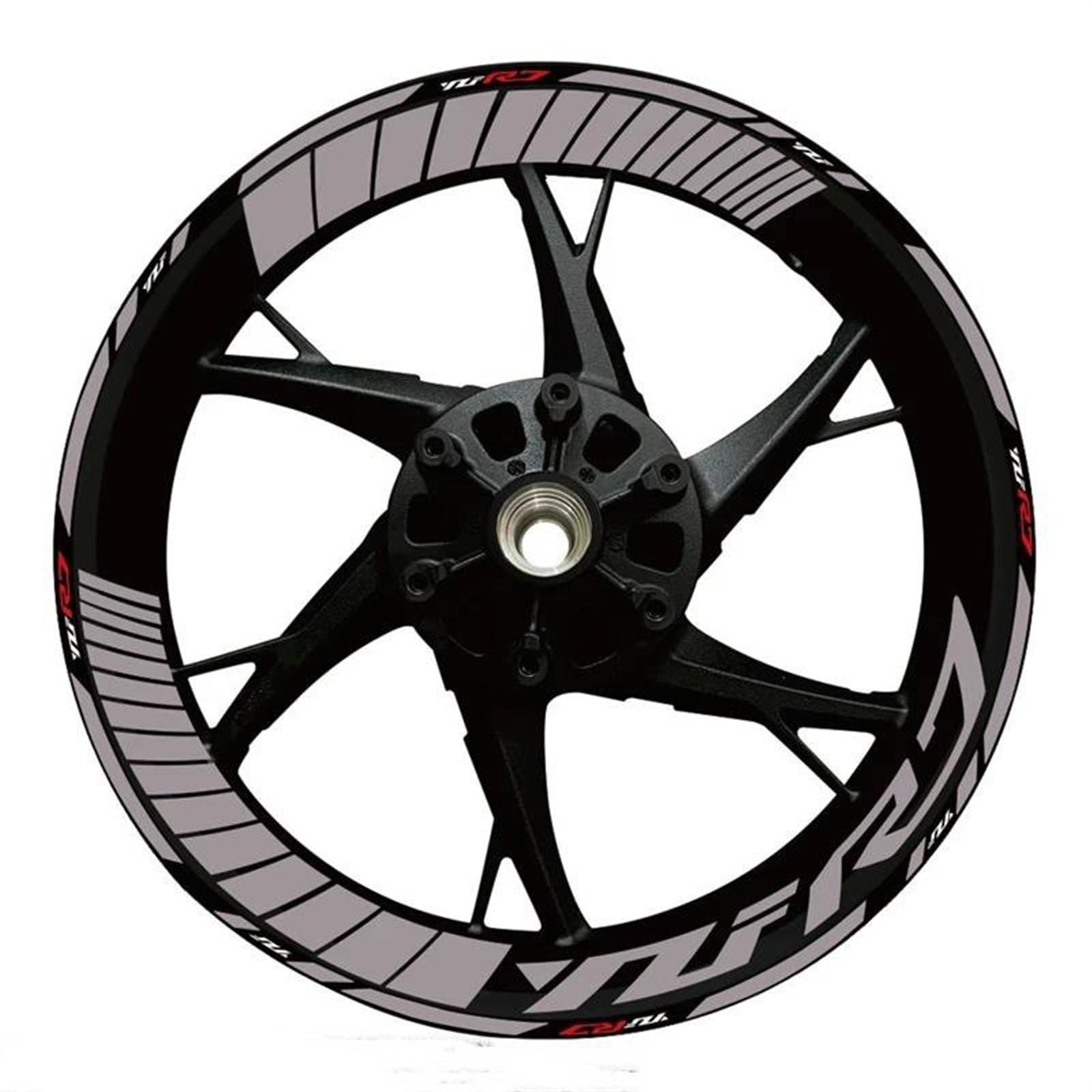 Stickers Motorcycle Accessories Wheel Stickers Reflective Decals Rims for Yamaha YZFR7 YZF R7(Style 17)