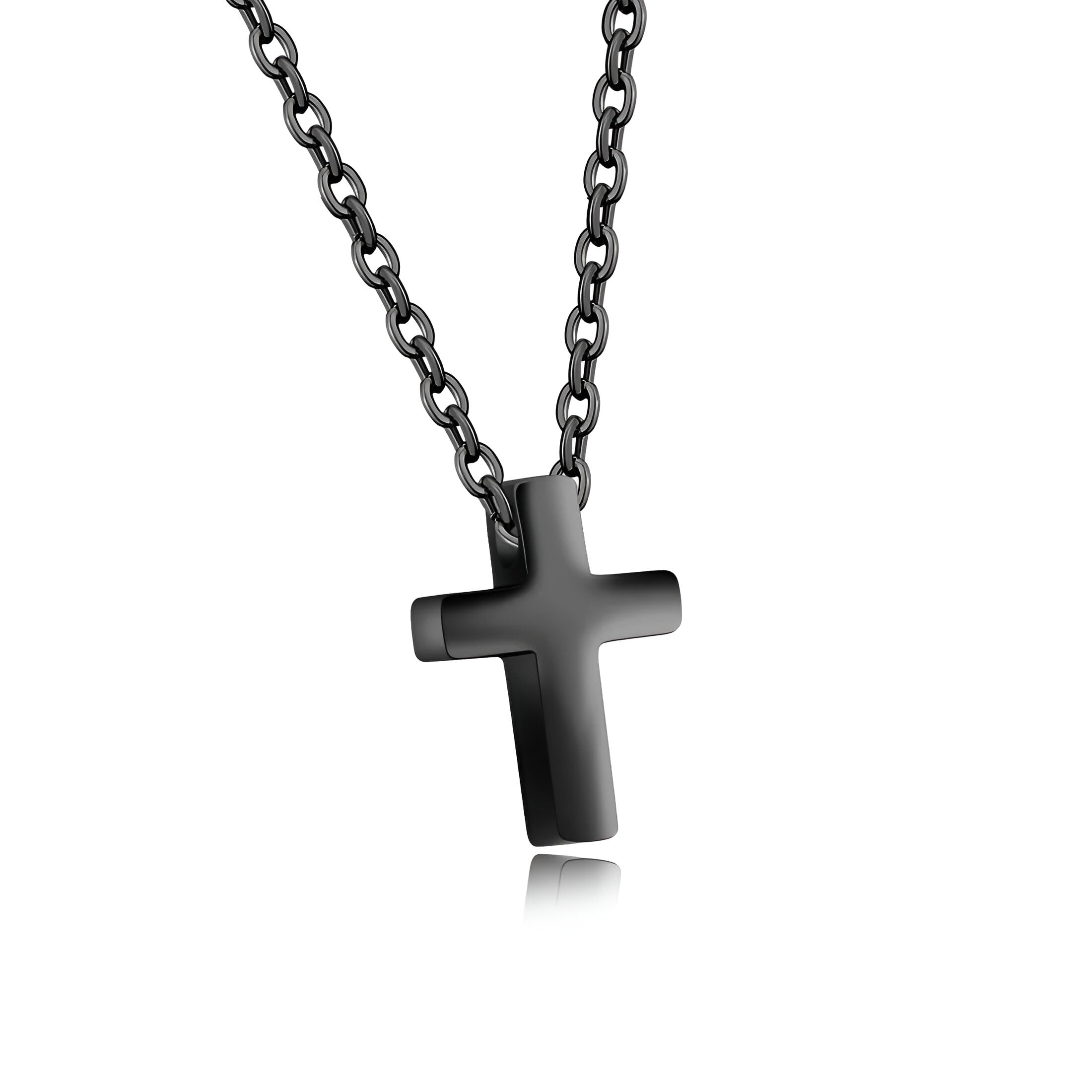 Collier croix délicate en argent pour éviter les mailles emmêlées - 7