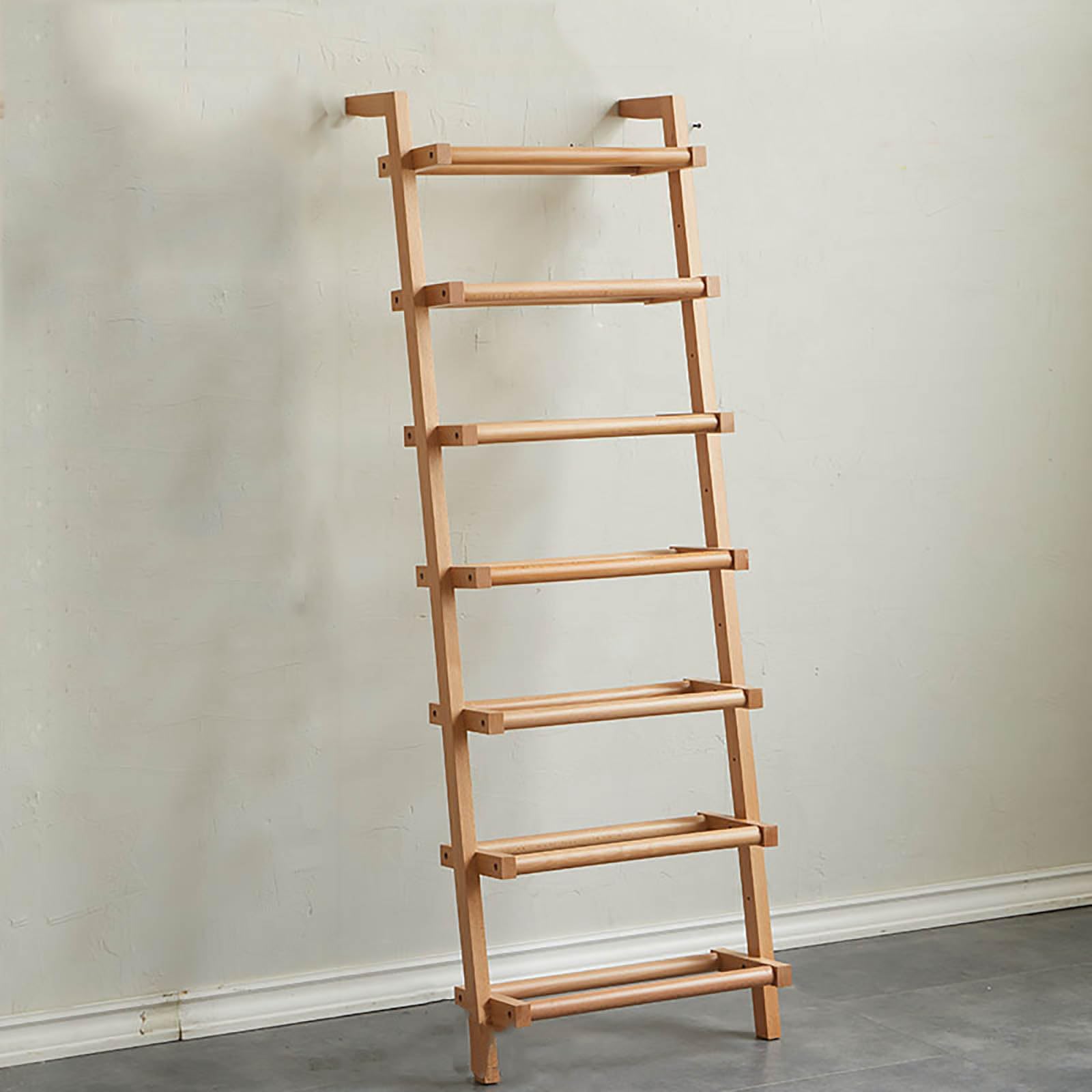 Étagère à chaussures bois massif meuble rangement chaussures multicouche sur pied