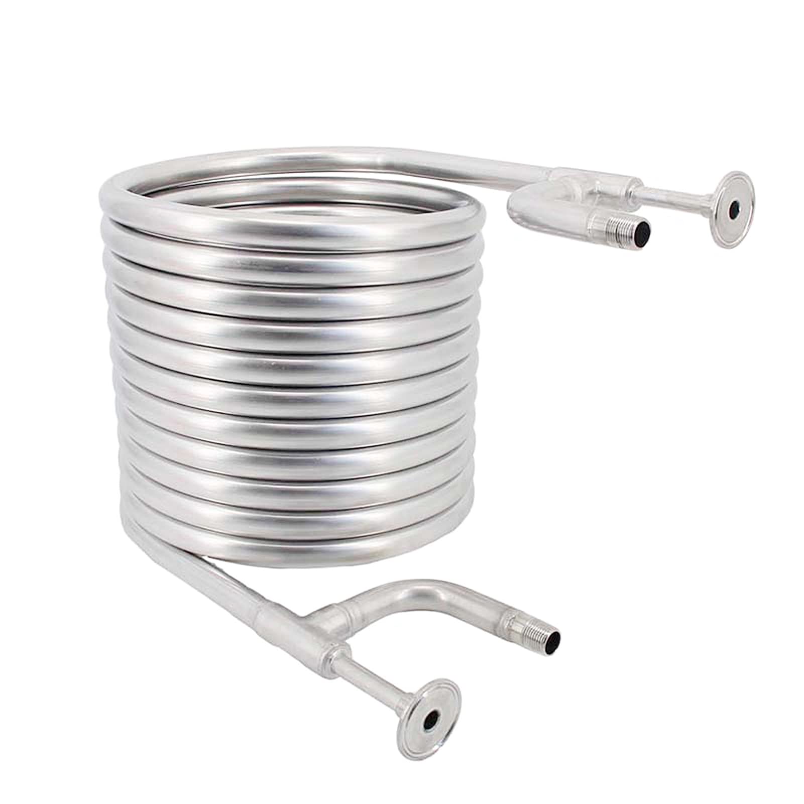 Pro Stainless Steel Counterflow, Wort Chiller 9.5M 1.5"TC 1/2"BSP Homebrew Beer & Wine Making Equipment (Coil in Coil)