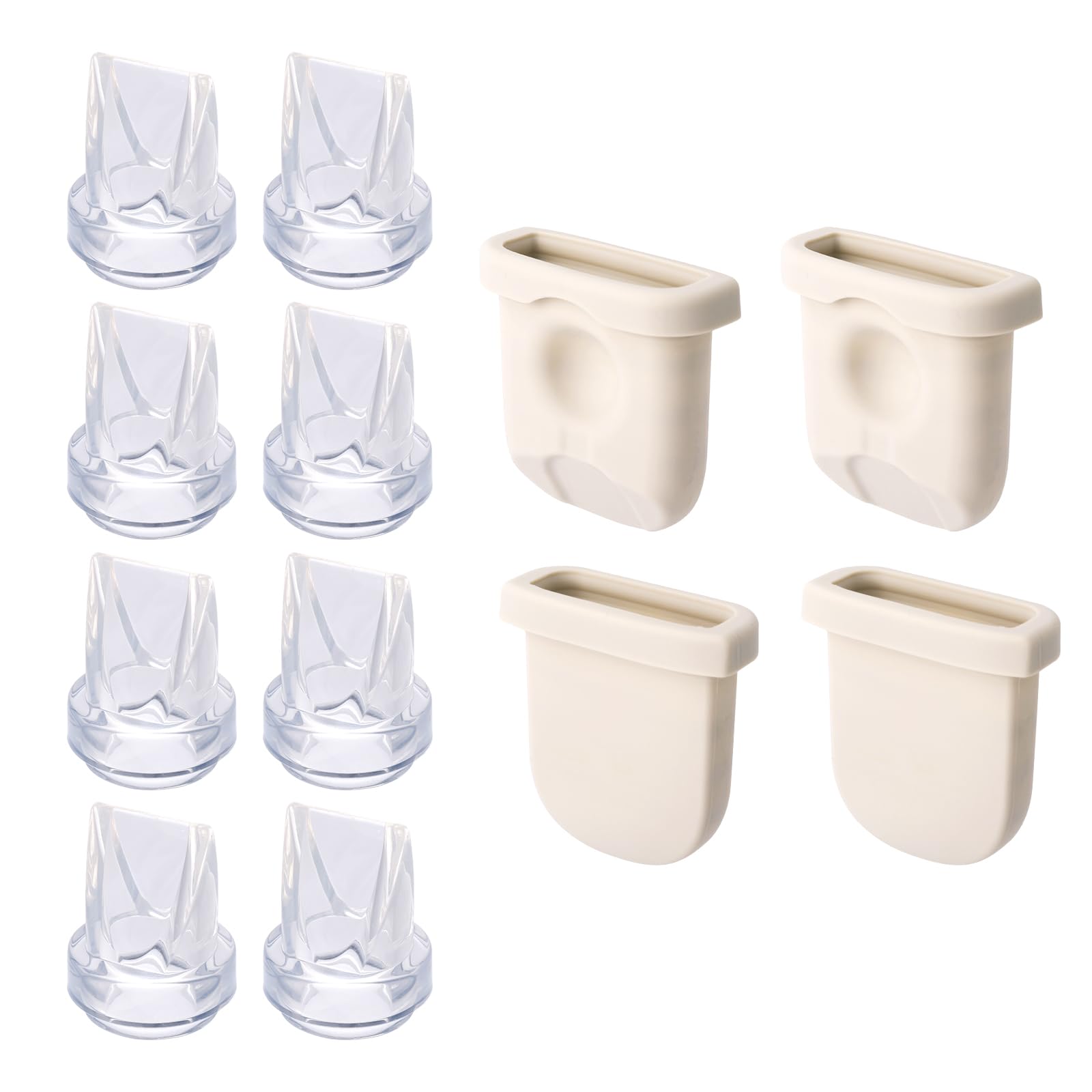 6pcs Breast Pump Parts for eufy Silicone Diaphragms & Duckbill Valves Wearable Breast Pump Replacement Accessories Compatible with eufy S1 Pro/S1/E10/E20