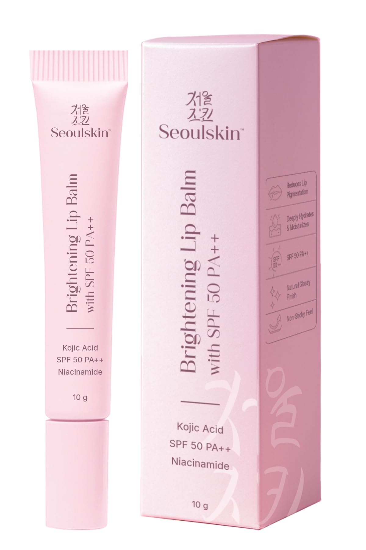 Seoulskin Brightening Lip Balm with SPF 50 PA++, Kojic Acid & Niacinamide | Brightening Lip Balm for Dark Lips | Repairs Chapped Lips | For Dark Lip Lightening & Protection | 10g-image-34