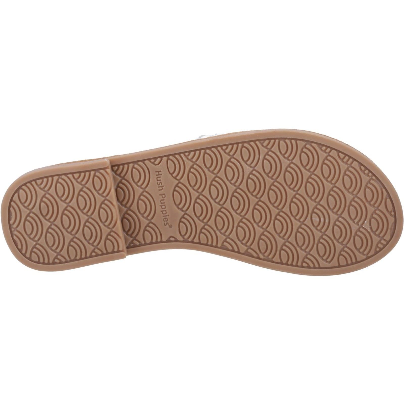 Hush Puppies Hetty Slide - Sandali da donna, in pelle, colore: Bianco