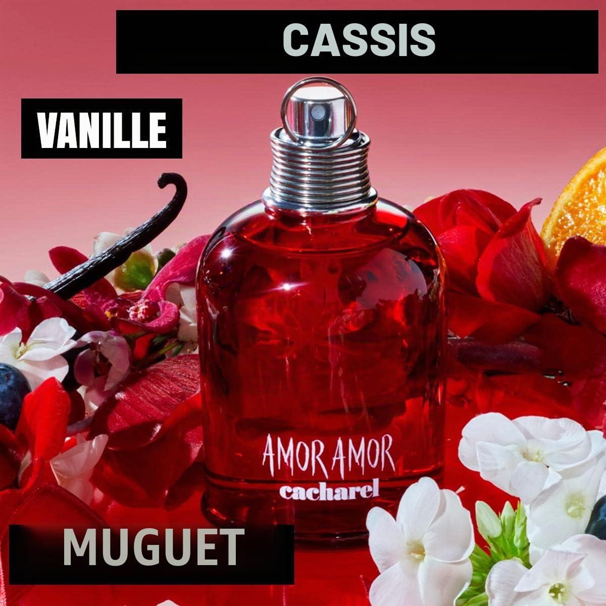 Cacharel - Lot de 2 - Amor Amor - Eau de Toilette - 100ml + Amor Amor Eau de Toilette - 30ml