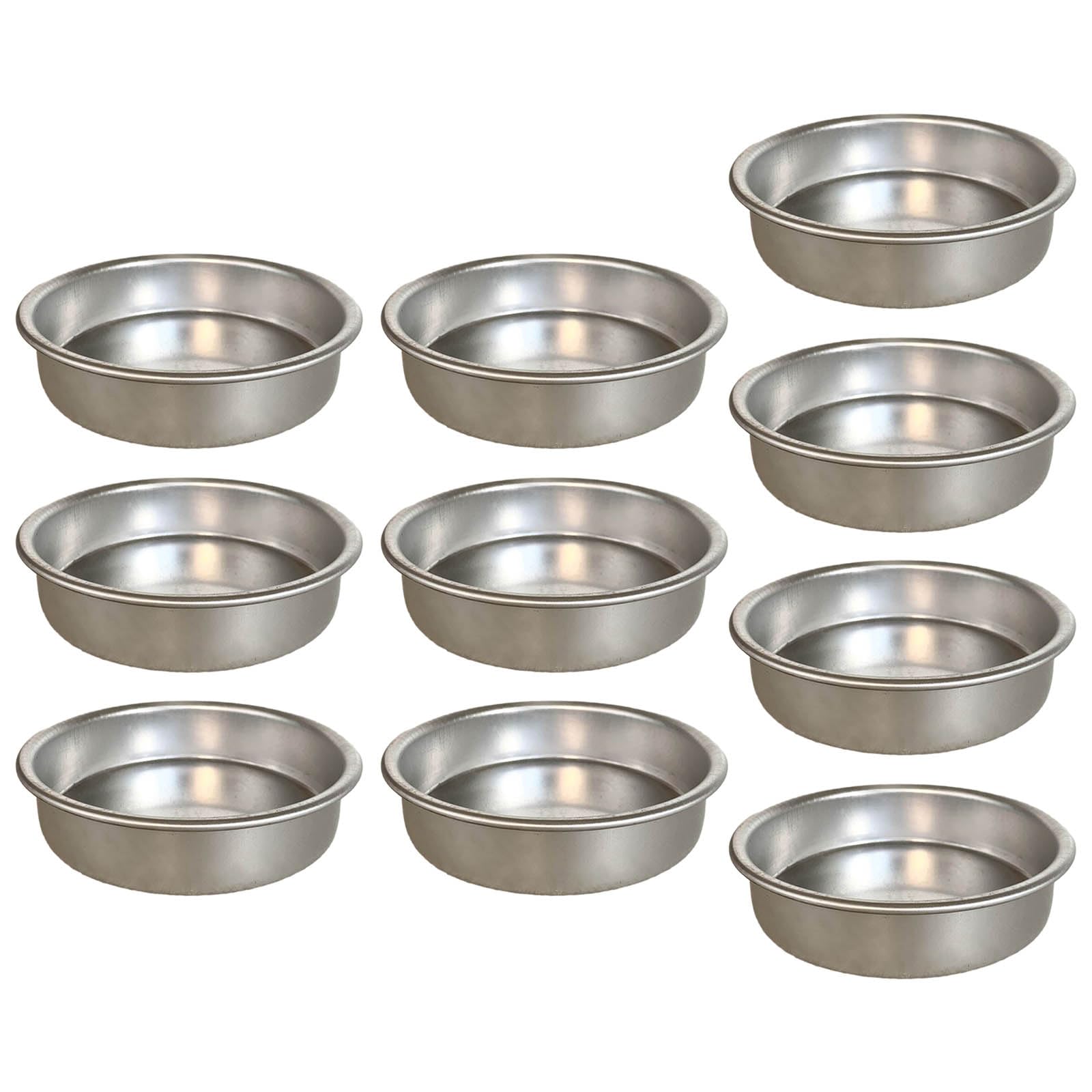 KRYTJACZ Of 10 Nonstick for Eggs Tart and Cupcakes Bakings Cup Cookie Aluminums Darioles Molds Metal Bakings