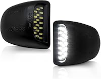 Bright LED License Plate Lights for Chevy Silverado GMC Sierra Tahoe Yukon Escalade - Plug & Play Waterproof Replacement