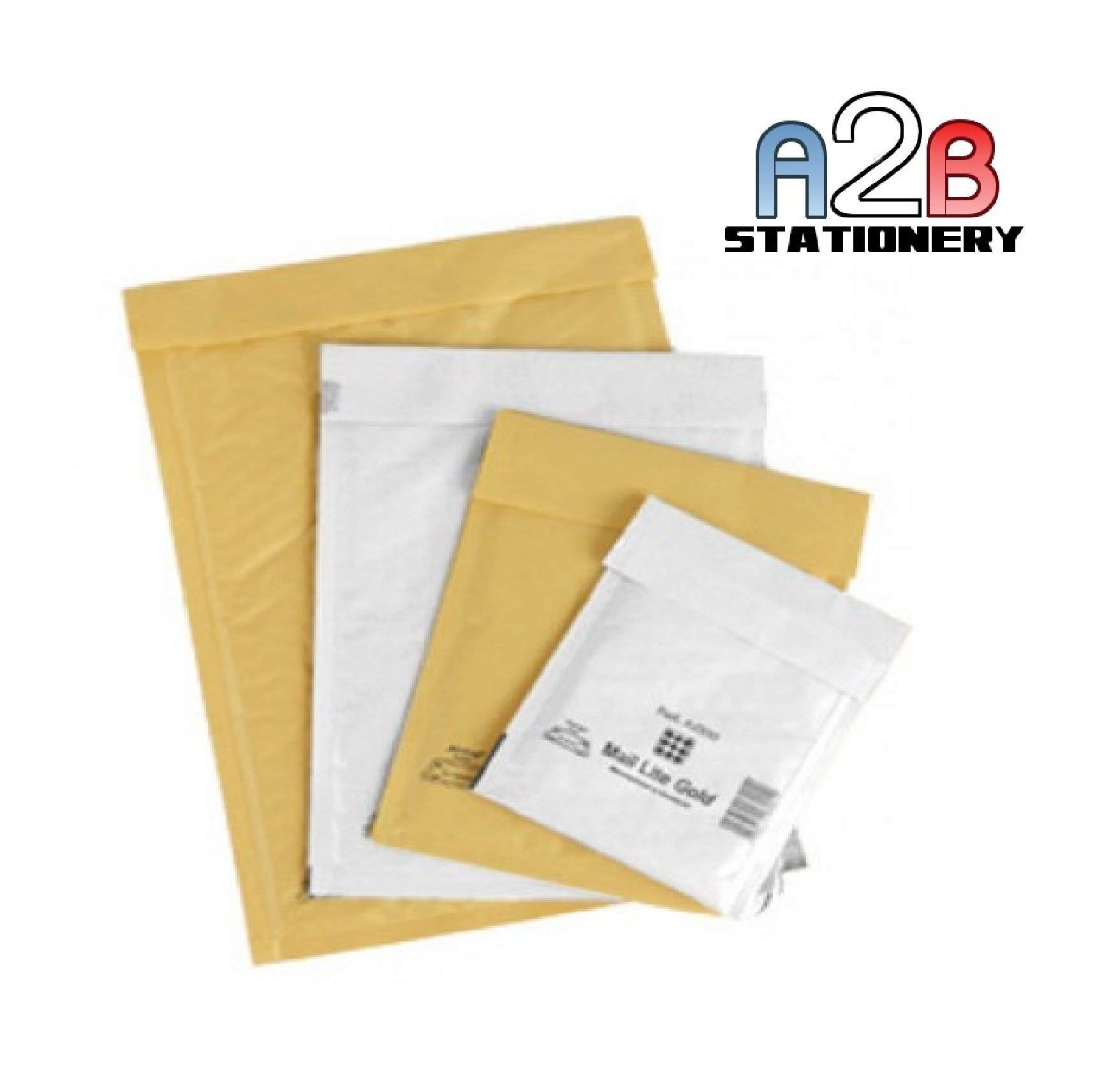 Jiffy Mail Lite Lot de 100 Enveloppes rembourrées 110 x 160 mm