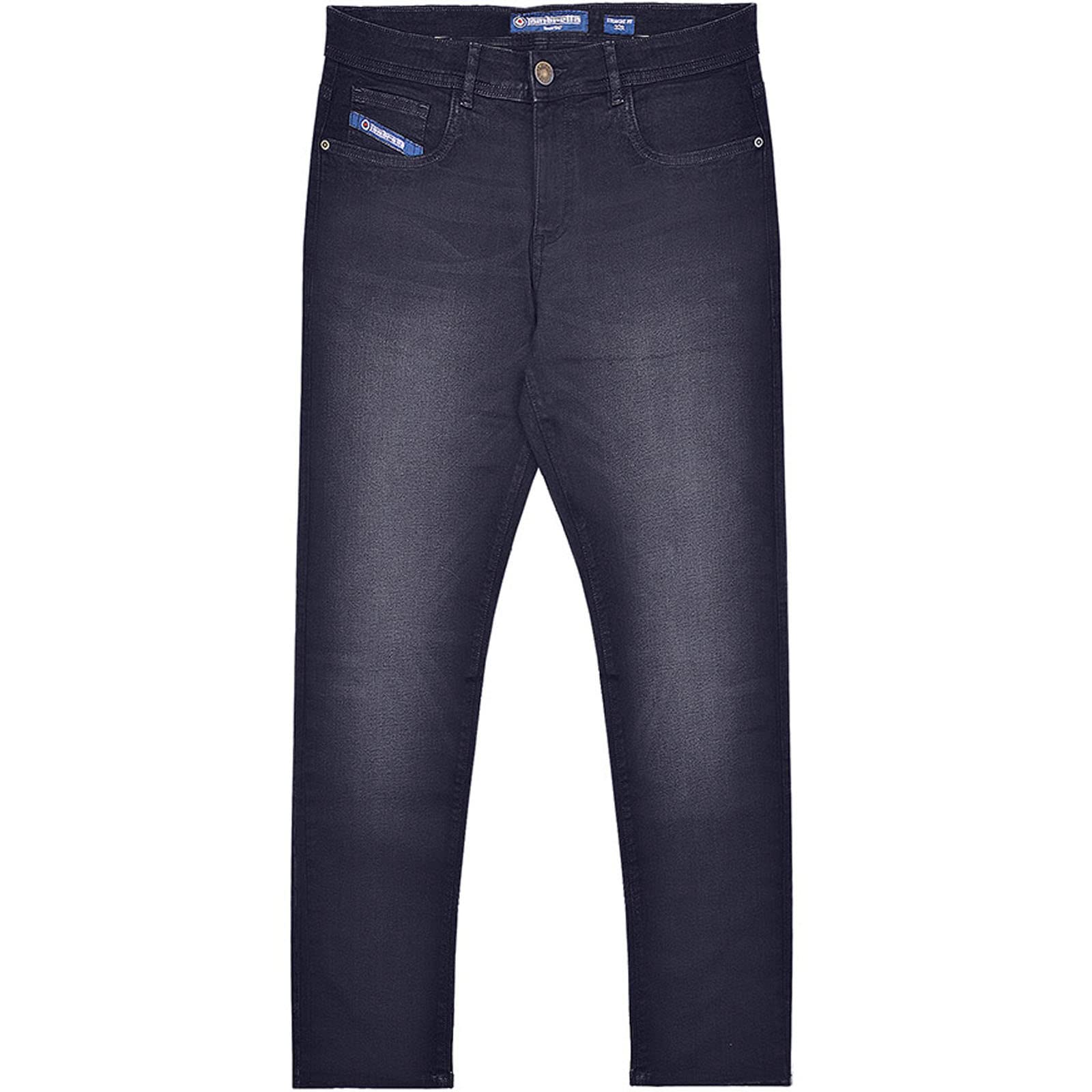 Lambretta Men's Dark Navy Chester Straight Fit Denim Jeans - 38R