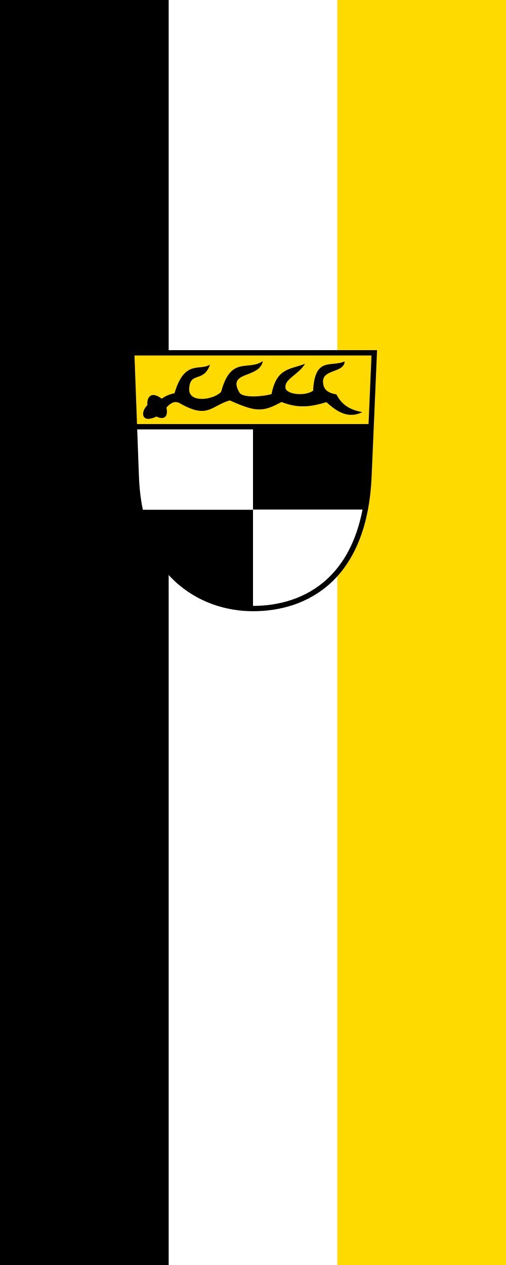 Drapeau Balingen grand format vertical pour remplacer vos pavillons usés