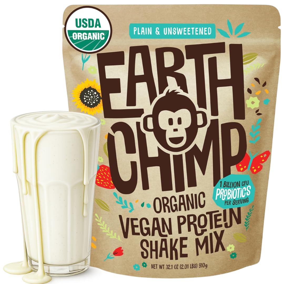 EarthChimp Organic Vegan Protein Powder, Plant Based, Vanilla, 2lb — Amazon image 17