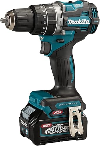 Makita HP002GA202 40V Max Li-ion XGT Taladro combinado sin escobillas completo con 2 baterías de 2.0 Ah y cargador suministrado en una caja Makpac