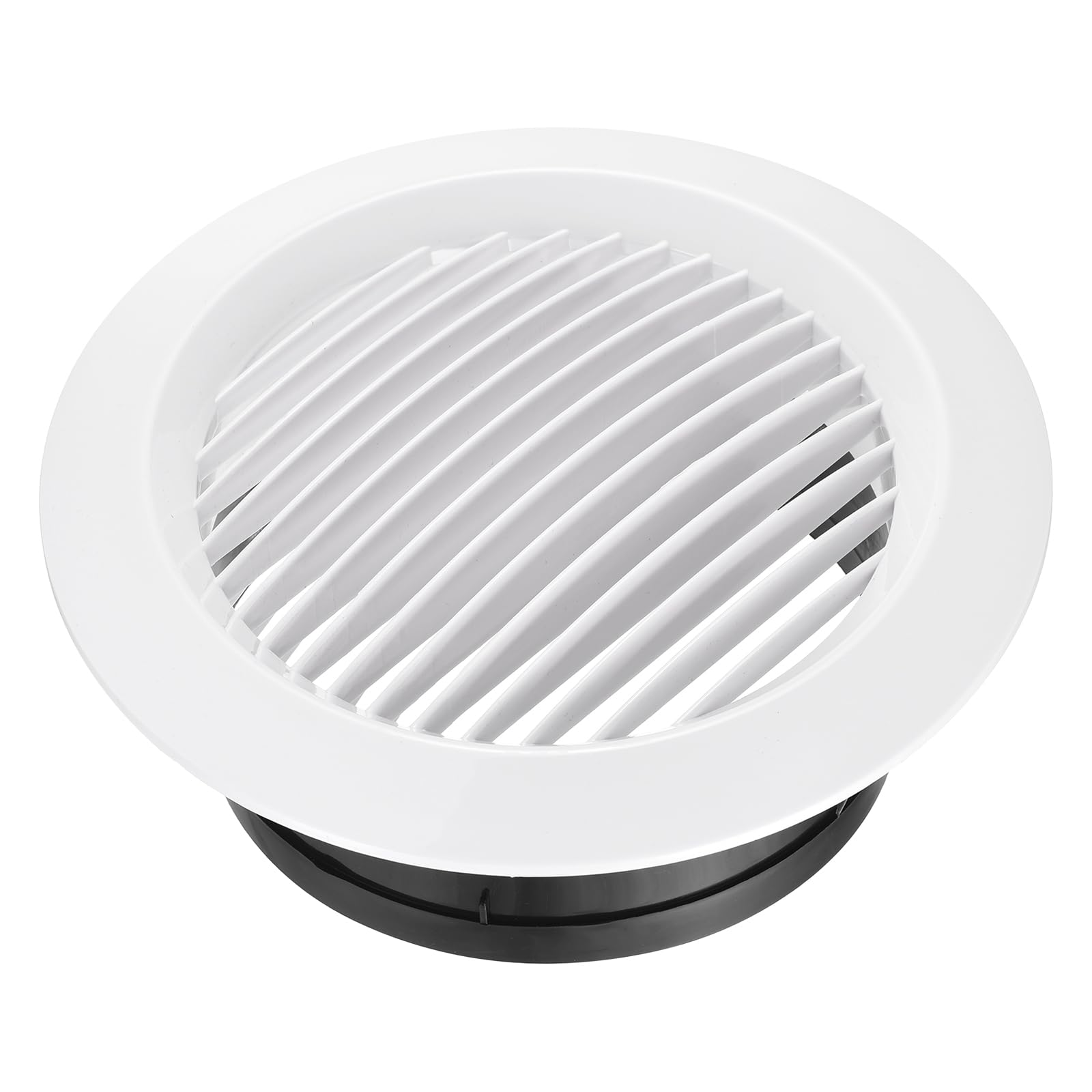 QUARKZMAN Soffit Vent 150mm ABS Rotondo Griglia Di Sfiato Griglia | A Soffitto, Con Persiane Diffusore, Per Soffitto, Per Sistema Di Ventilazione Casa Bagno Ufficio Cucina, 150mm, ABS, Rotondo