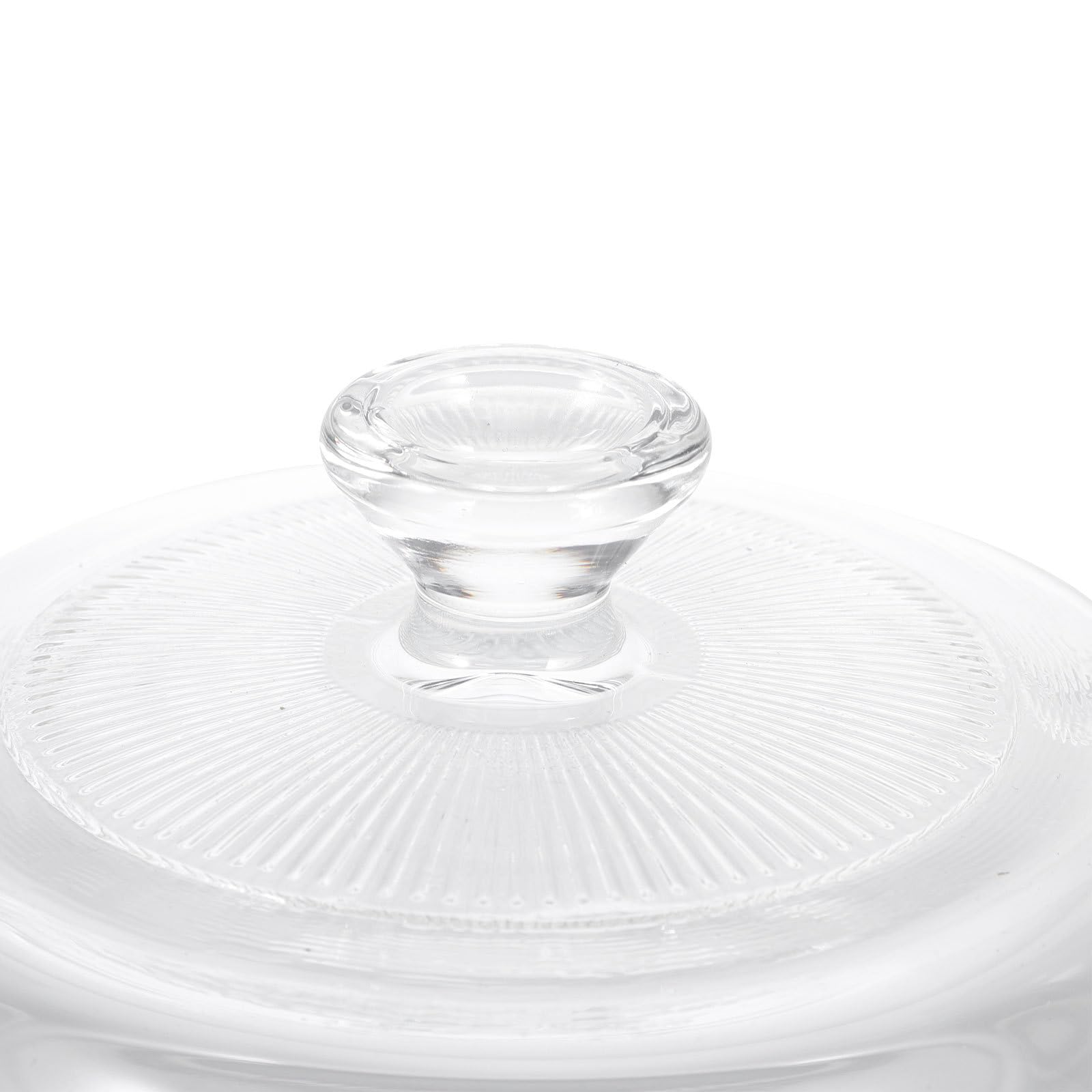 POPETPOP Glas Kochgeschirr Suppentopf mit Hitzebeständigem Deckel 1 Liter Volumen Bleifreies Gehärtetes Glas Geeignet für Instantnudeln und Suppen im Hausgebrauch