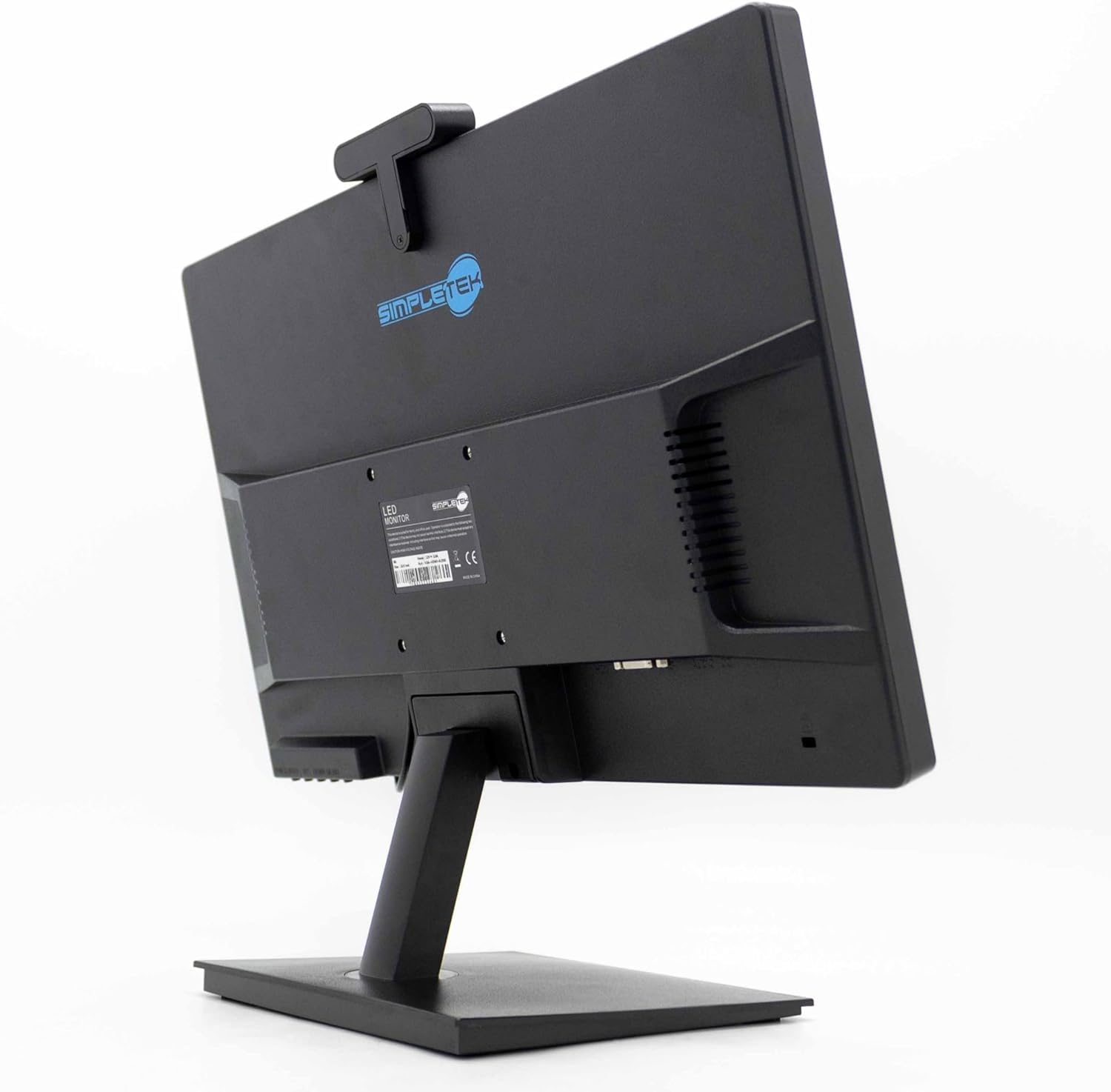 SIMPLETEK - Monitor 19 pollici HD con Webcam 5MP Integrata | HDMI, VGA | Speaker integrati | VESA 75x75mm