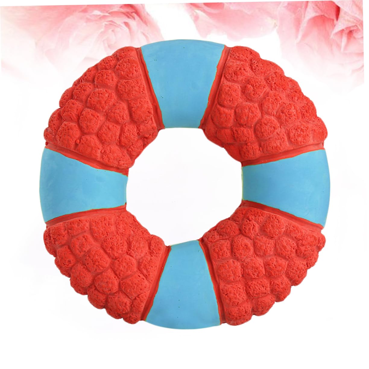 SUPVOX 3piezas Juguete De Molar Resistente para Mascotas Sonido Divertido y Diseño De Salvavidas para Perros y Cachorros Juguete para Masticar y Jugar Rojo