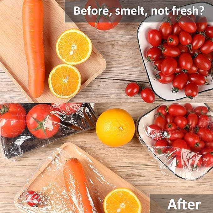 Miniatura 6 de Bolsas de plástico para conservación de productos frescos, fundas de plástico para alimentos, sellado universal para cocina, tapas de conservación