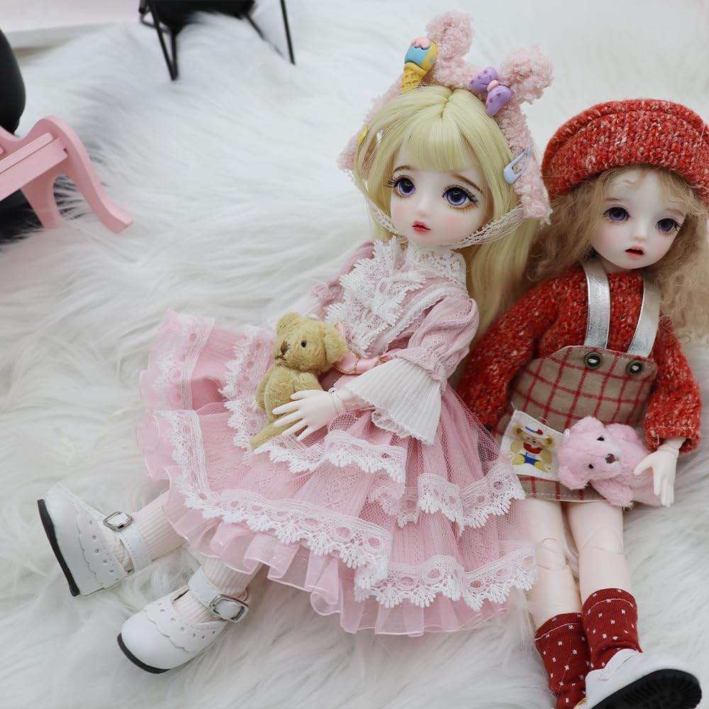 Amazon | Meeler BJDドール フルセット1/6 球体関節人形 女の子 31cm
