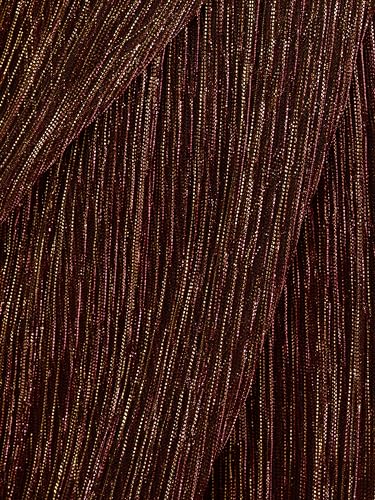 Adrianna Papell Women's Halter Crinkle Metallic Dress3