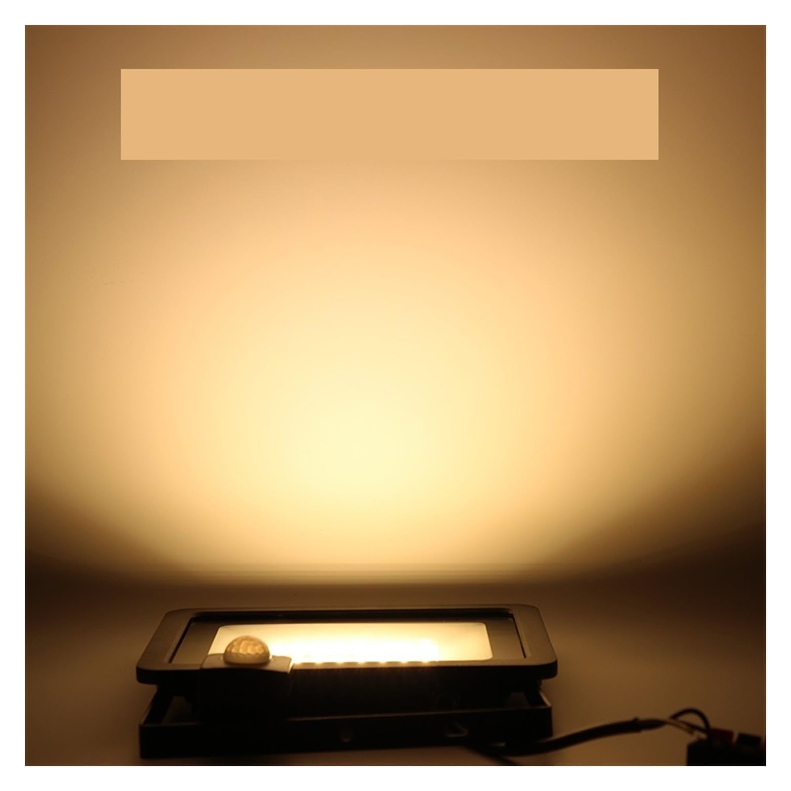 Naświetlacze LED, 30W 50W 100W Indukcyjny Reflektor Led Z Regulowanym Reflektorem Z Czujnikiem PIR Street Square Oświetlenie Zewnętrzne(Yellow,50W)