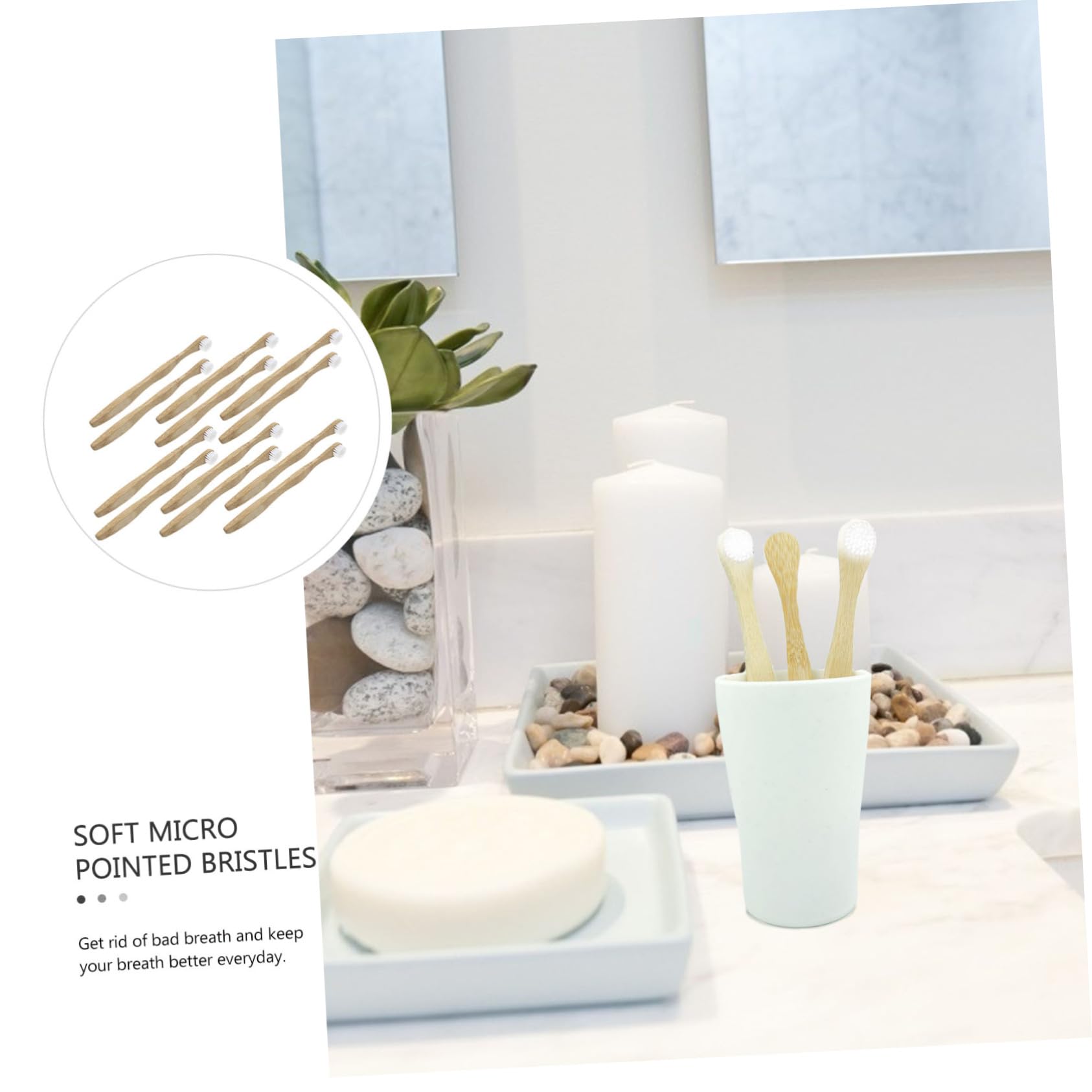 Beaupretty 12 Pezzi Raschietto per Lingua Spazzole per Lingua Ecologiche Rimozione Rivestimento Linguale Accessori per Orale Design Innovativo e Pratico