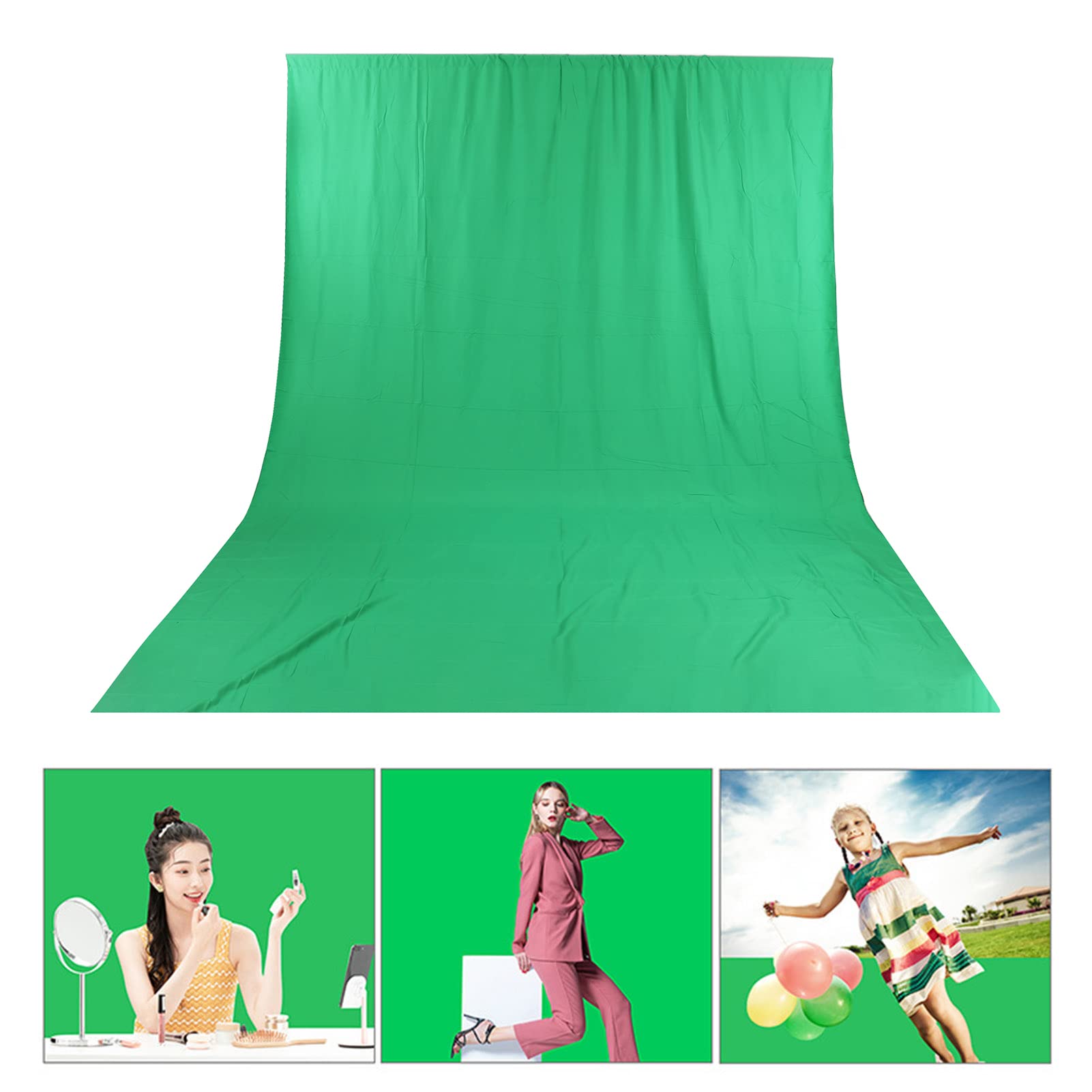 Sfondi Fotografici Verdi Chromakey MtLavishishishing con Design Ispessito 75D Materiale Poliestere Durevole per Studio Fotografico Riprese Video Effetto Tiro Ottimo Colore Lav